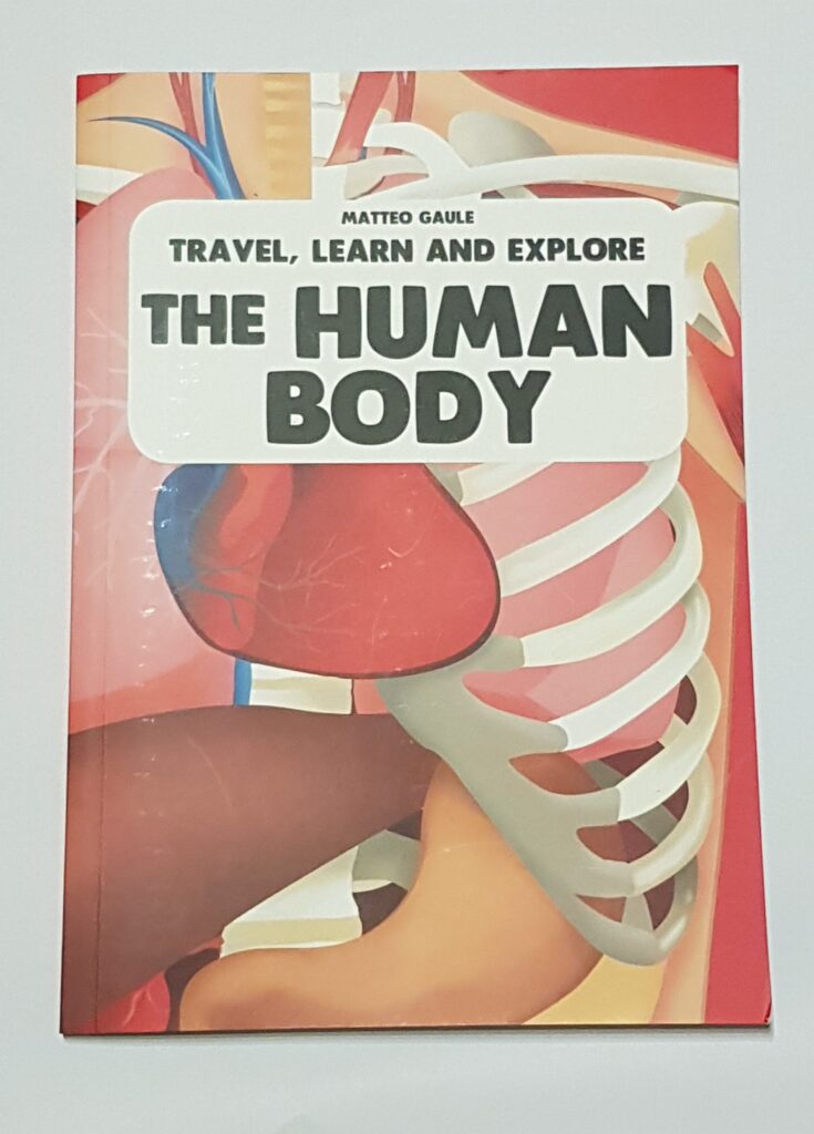 Anglicky psaná knížka pro děti o lidském těle
